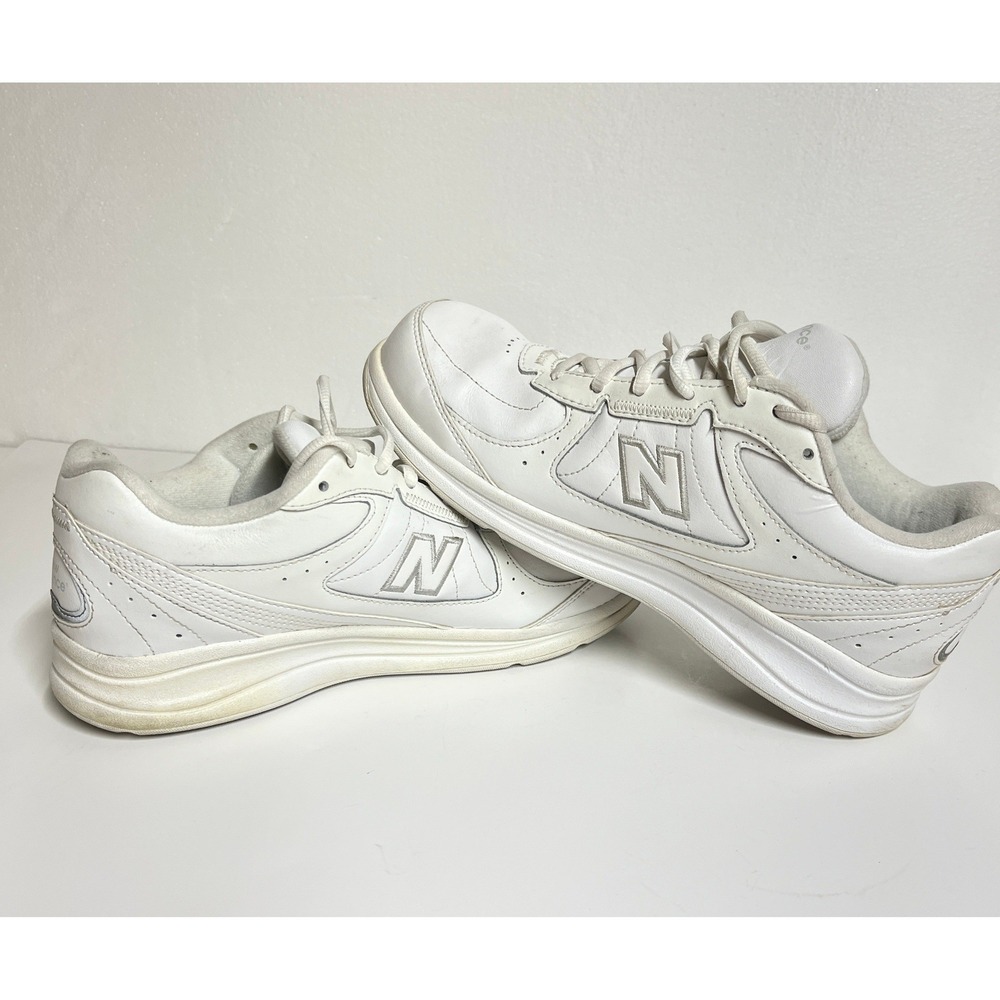 New Balance Mens Sneaker Walking Shoes Size 10 White Leather Comfort WW577WT